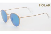 Ray-Ban Round Flash Lenses Polarised (RB3447 112/4L 50mm) saules brilles